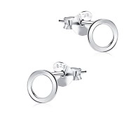Minimalist Circle Silver Ear Stud STS-5290